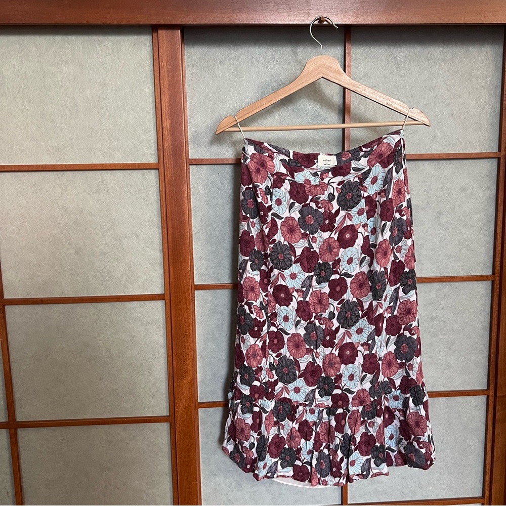 Wilfred Aritzia Chariot Floral Skirt Size 4